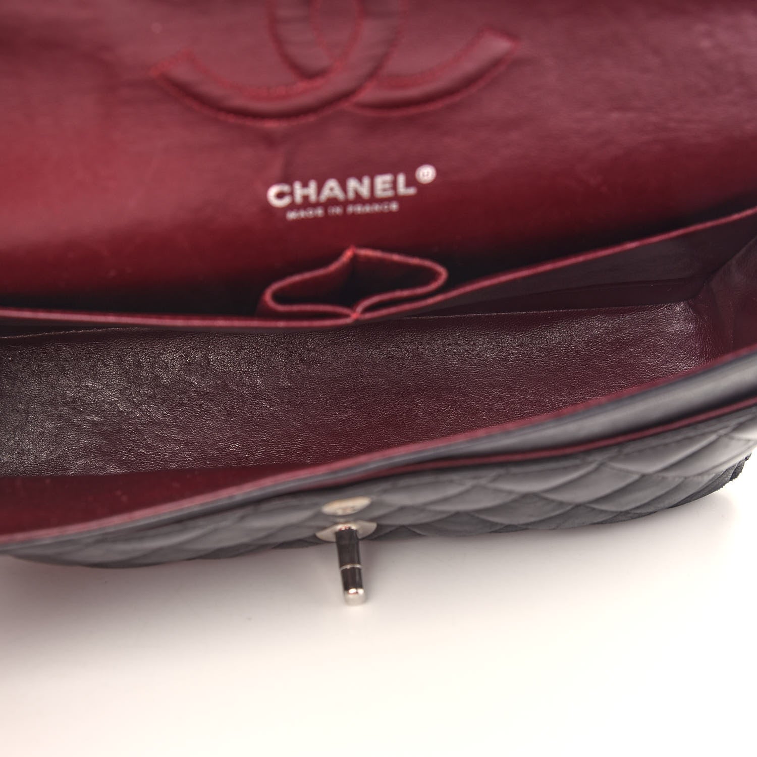 Chanel Lambskin Quilted Medium Double Flap Black 5 of 15