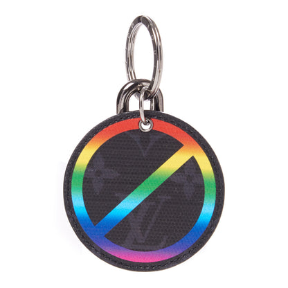 Louis Vuitton Monogram Eclipse Rainbow Bag Charm Key Ring 1 of 3