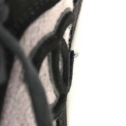 Chanel Fabric Suede Calfskin CC Sneakers 41.5 Grey Black 18 of 18