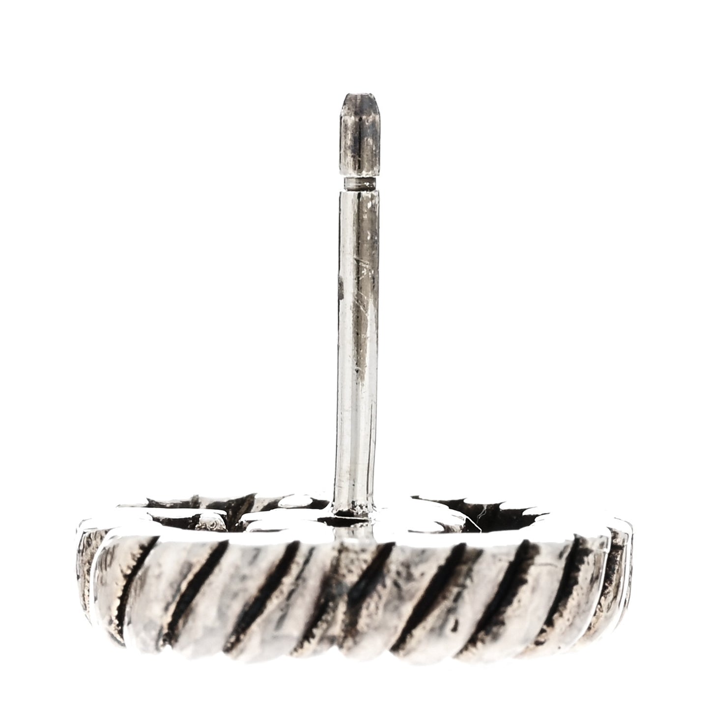 Sterling Silver Torchon Double G Earrings