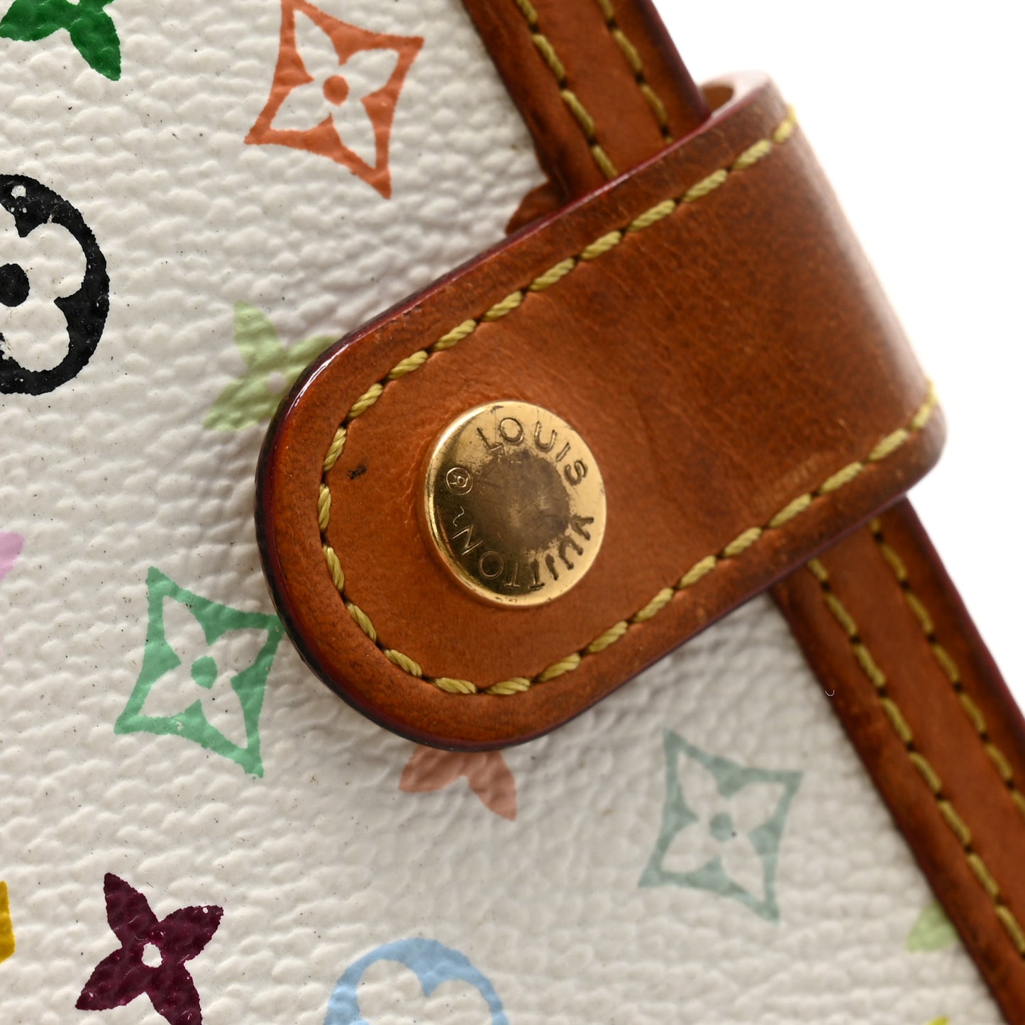 Monogram Multicolor Small Ring Agenda Cover White