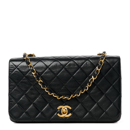 Chanel Lambskin Quilted Small Single Flap Black 1 of 12