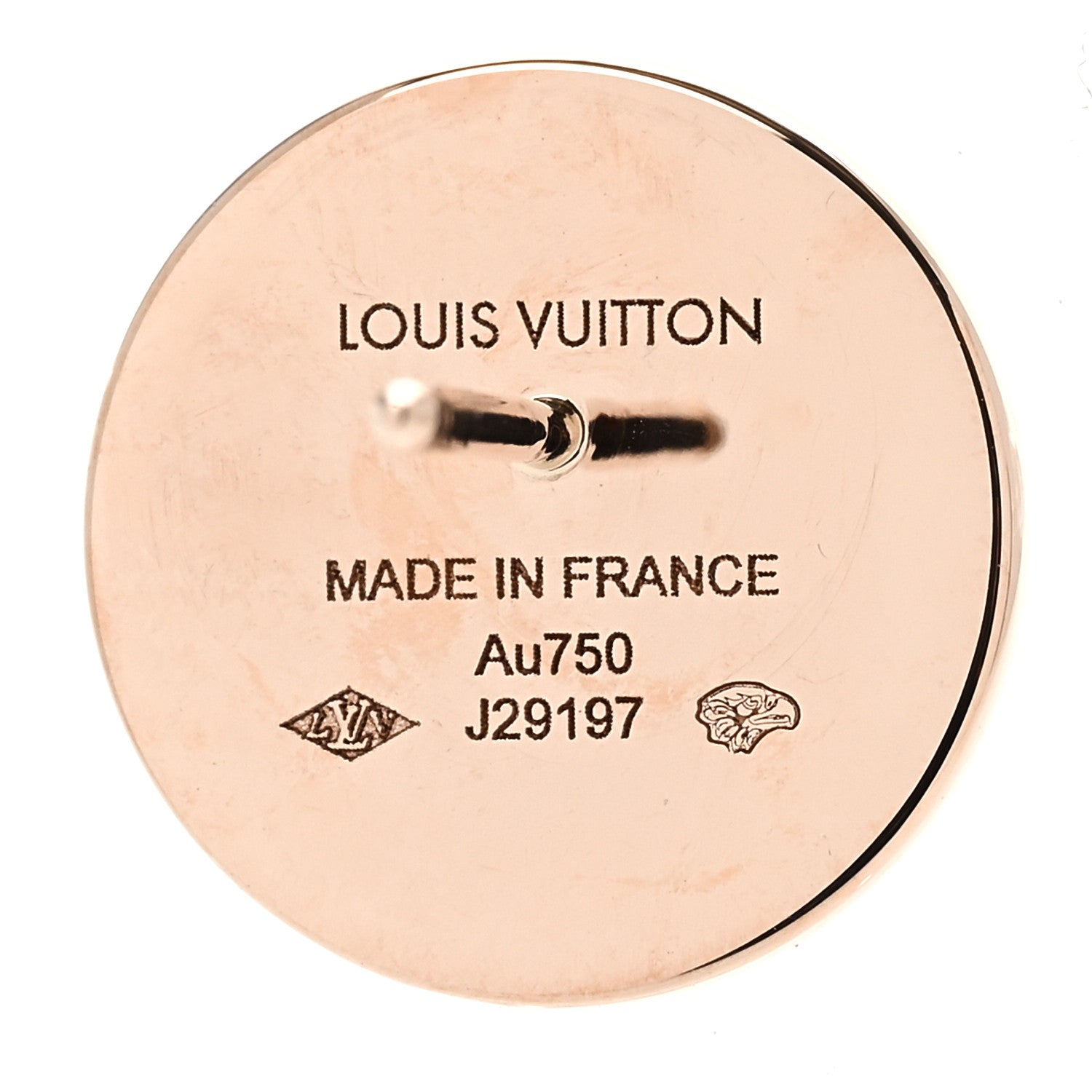 Louis Vuitton 18K Pink Gold Mother of Pearl Color Blossom Sun Stud Earring 4 of 4
