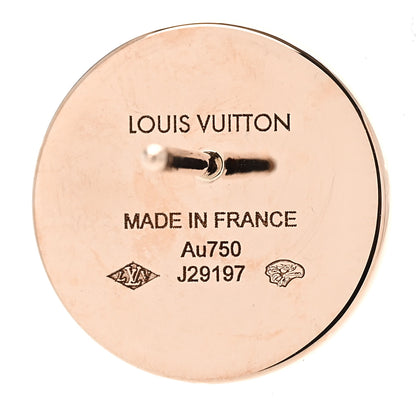 Louis Vuitton 18K Pink Gold Mother of Pearl Color Blossom Sun Stud Earring 4 of 4