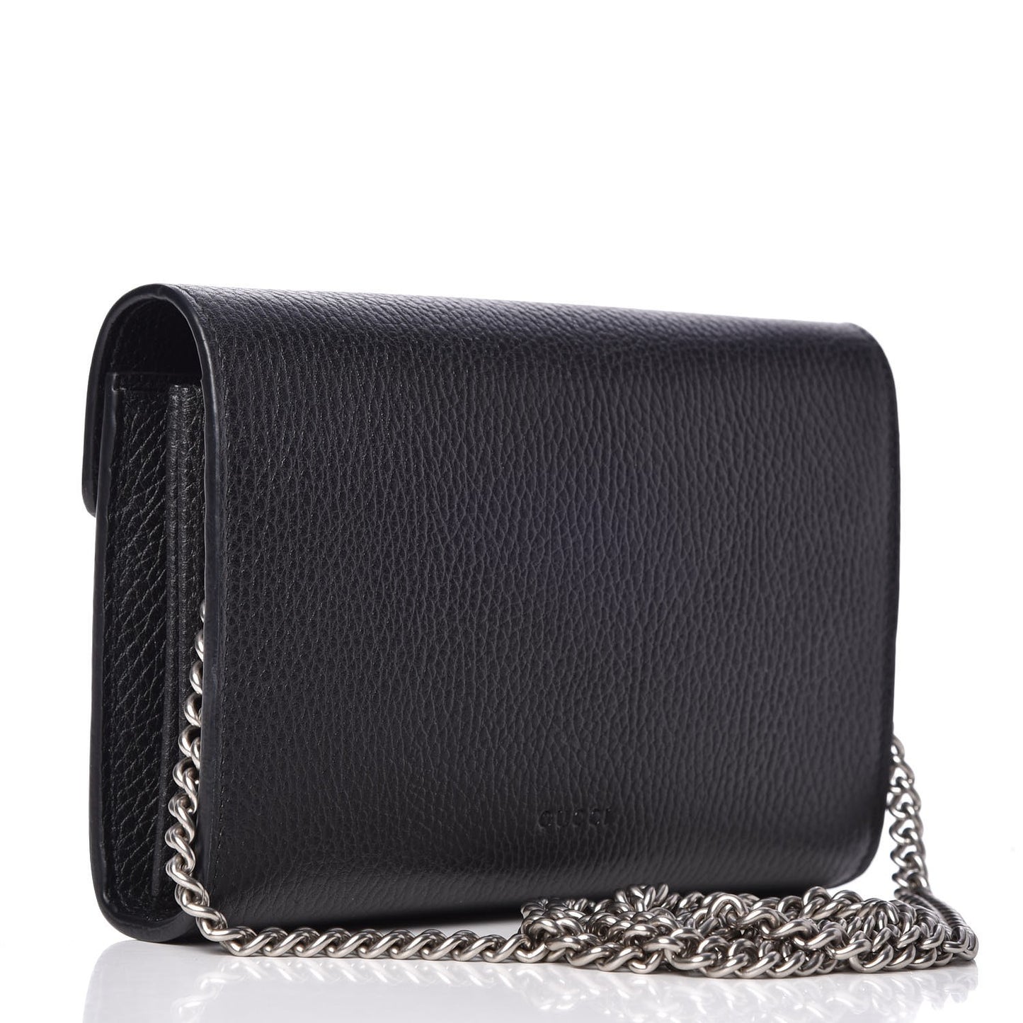 Calfskin Mini Dionysus Chain Wallet Black
