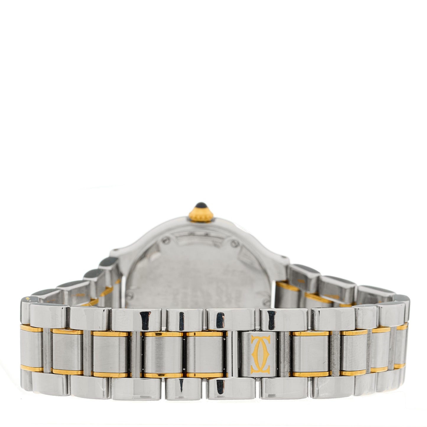 Stainless Steel 18K Yellow Gold 28mm Must de 21 Quartz Watch