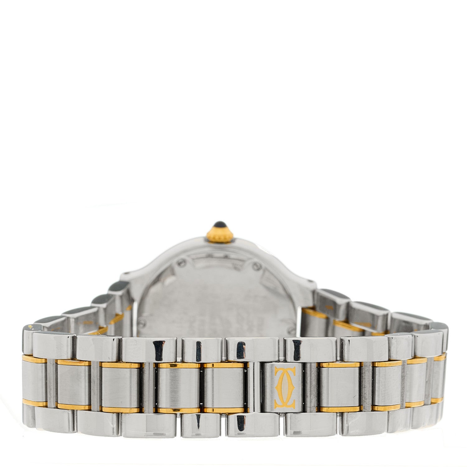 Cartier Stainless Steel 18K Yellow Gold 28mm Must de 21 Quartz Watch 3 of 4