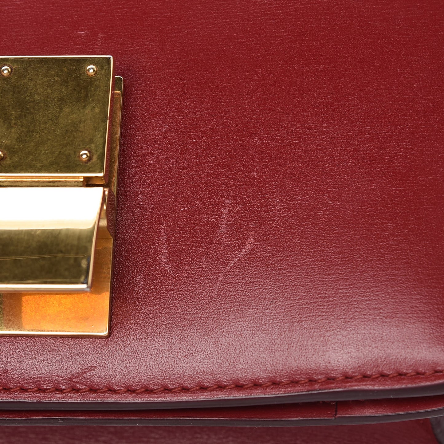 Smooth Calfskin Small Classic Box Flap Bag Red