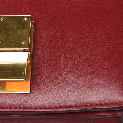 Celine Smooth Calfskin Small Classic Box Flap Bag Red 10 of 13