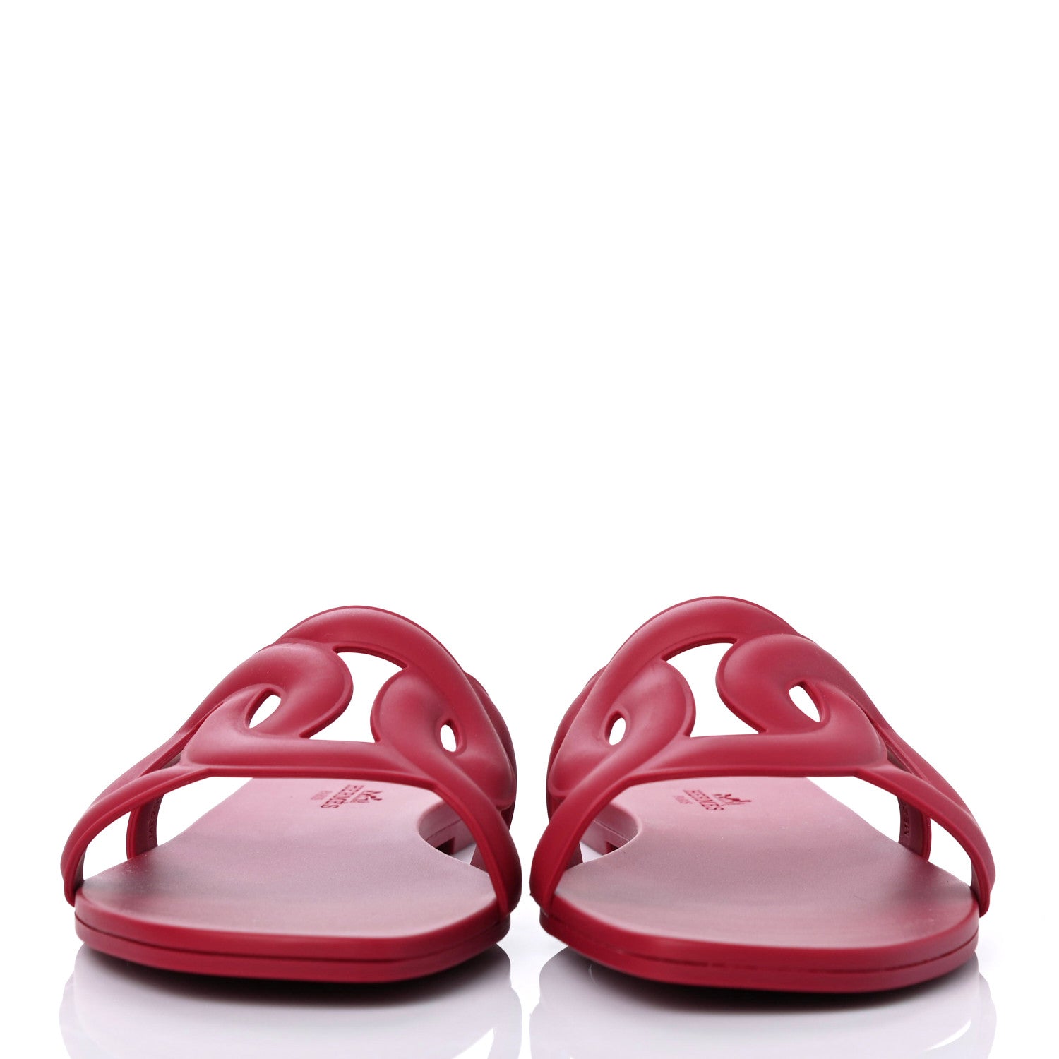 Hermes Rubber Aloha Sandals 39 Rose Baie 2 of 4