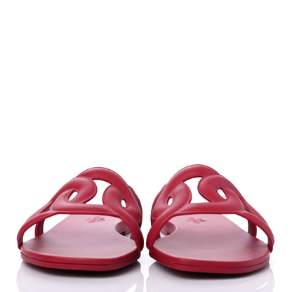 Hermes Rubber Aloha Sandals 39 Rose Baie 2 of 4