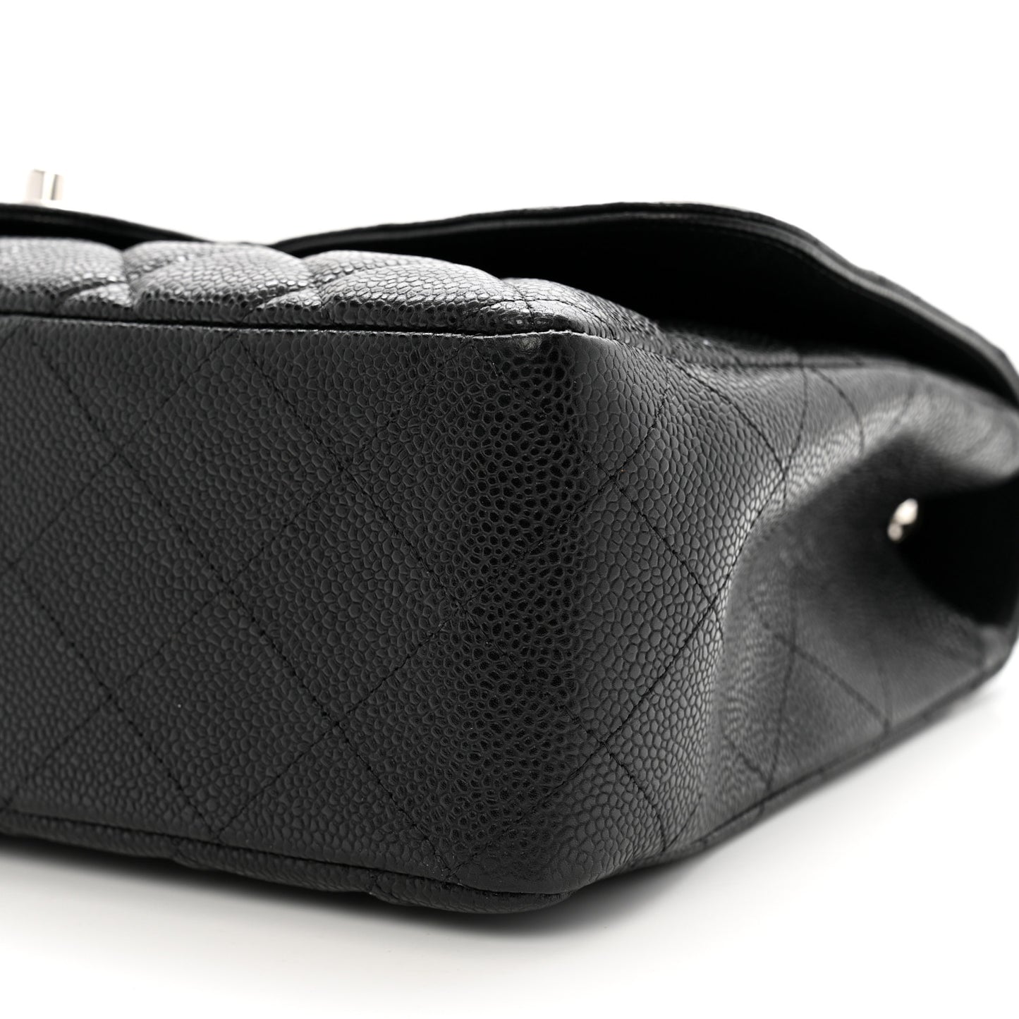 Caviar Quilted Jumbo Single Flap Black