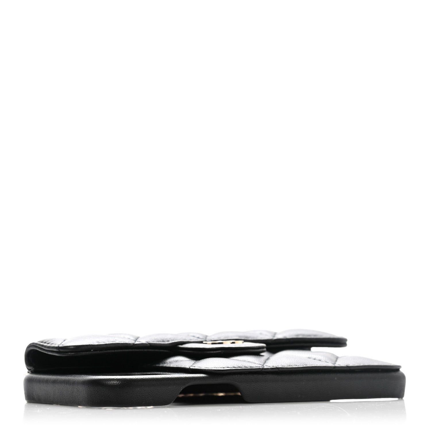 Chanel Lambskin Quilted iPhone XII Pro Holder With Chain Black 3 of 7