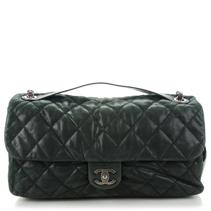 Chanel Iridescent Calfskin In The Mix Jumbo Flap Black 1 of 8