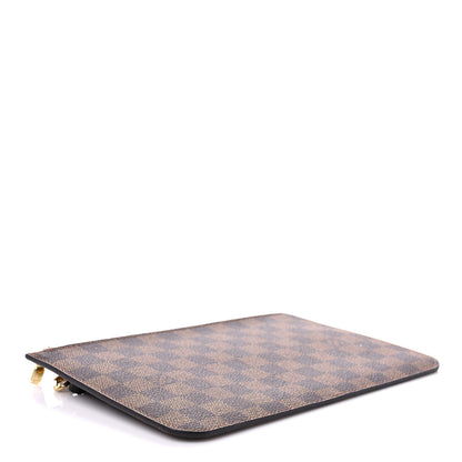 Louis Vuitton Damier Ebene Neverfull MM GM Pochette Rose Ballerine 4 of 6