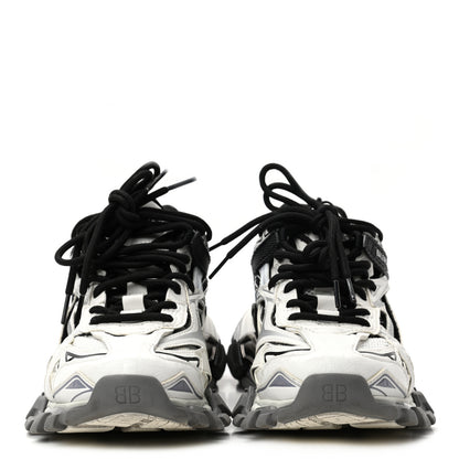 Balenciaga Rubber Mesh Bi-Color Womens Track.2 Open Sneakers 38 Black White 2 of 8