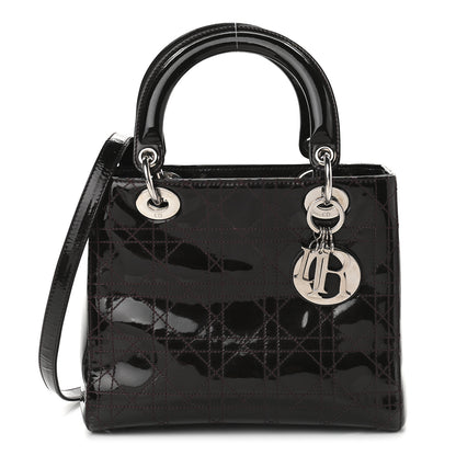 Christian Dior Patent Cannage Stitched Medium Lady Dior Amethyste 1 of 10