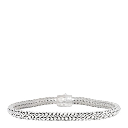 John Hardy Sterling Silver Diamond 5mm Classic Chain Bracelet 2 of 3