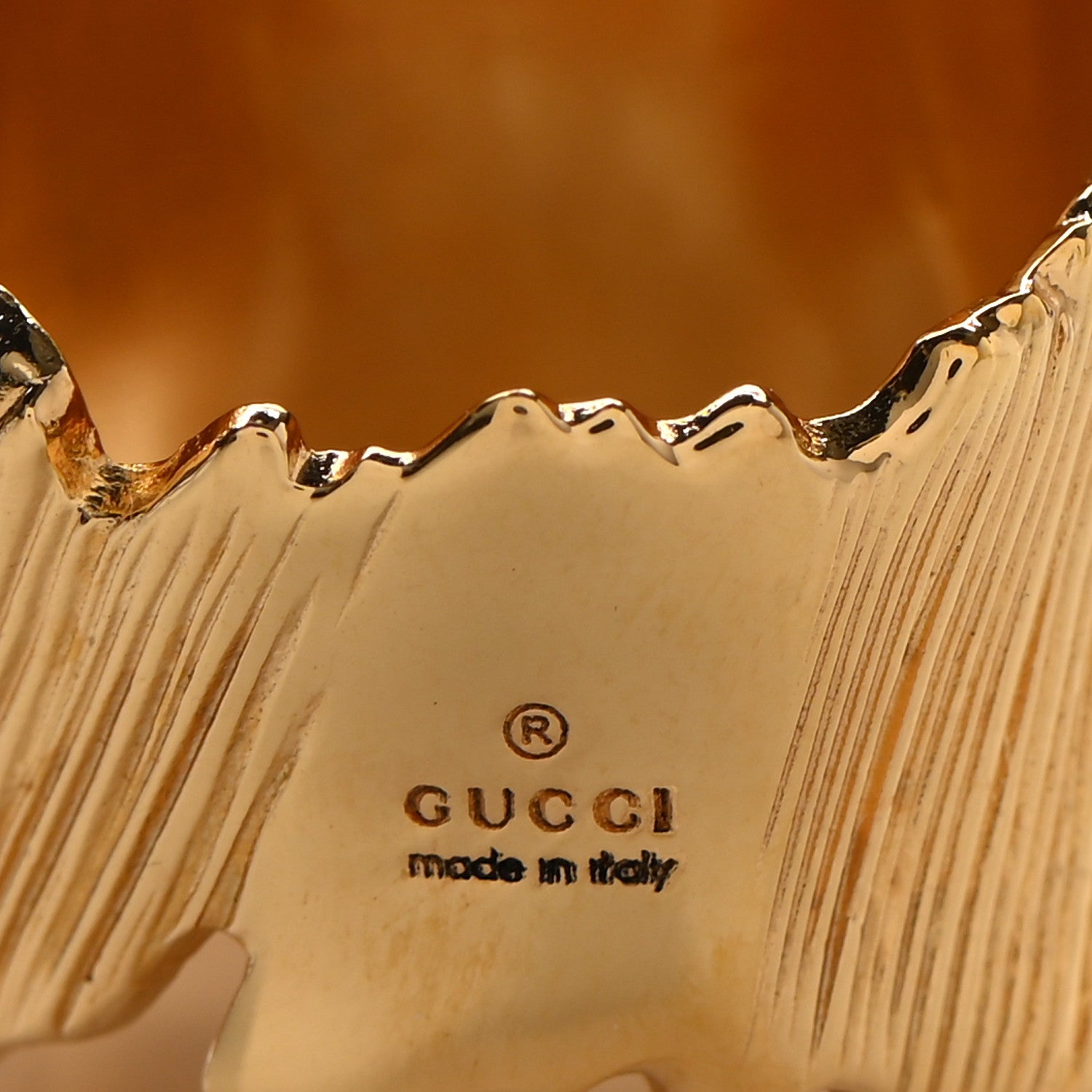 Gucci Metal Crystal GG Ring M Orange 4 of 5