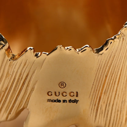 Gucci Metal Crystal GG Ring M Orange 4 of 5