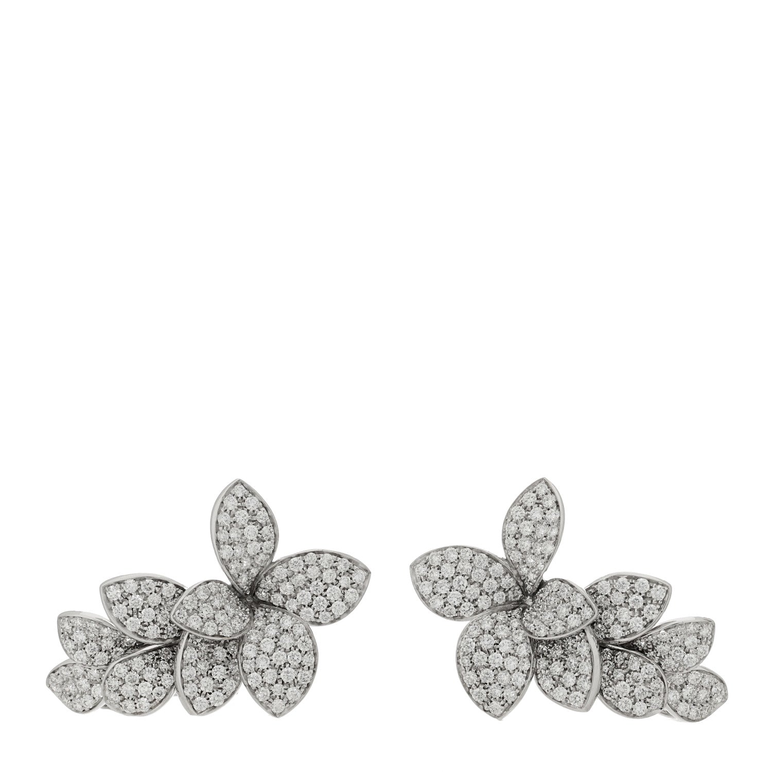 Pasquale Bruni 18K White Gold Diamond Petite Garden Earrings 1 of 4