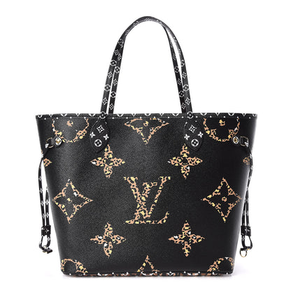 Louis Vuitton Monogram Giant Jungle Neverfull MM Black 3 of 11