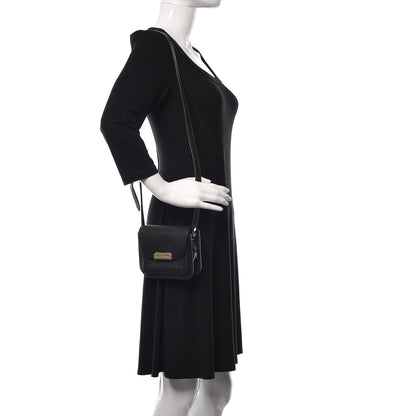 Burberry Grainy Calfskin Heritage Grain Mini Crossbody Bag Black 2 of 12