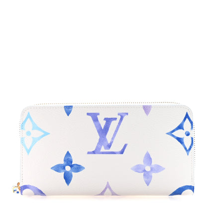 Louis Vuitton Monogram Giant By The Pool Zippy Wallet Resort Blue 1 of 6