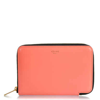Celine Box Calfskin Zip Around Wallet Pink 1 of 8