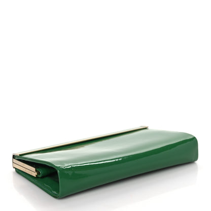 Jimmy Choo Patent Cayla Clutch Jade 5 of 9