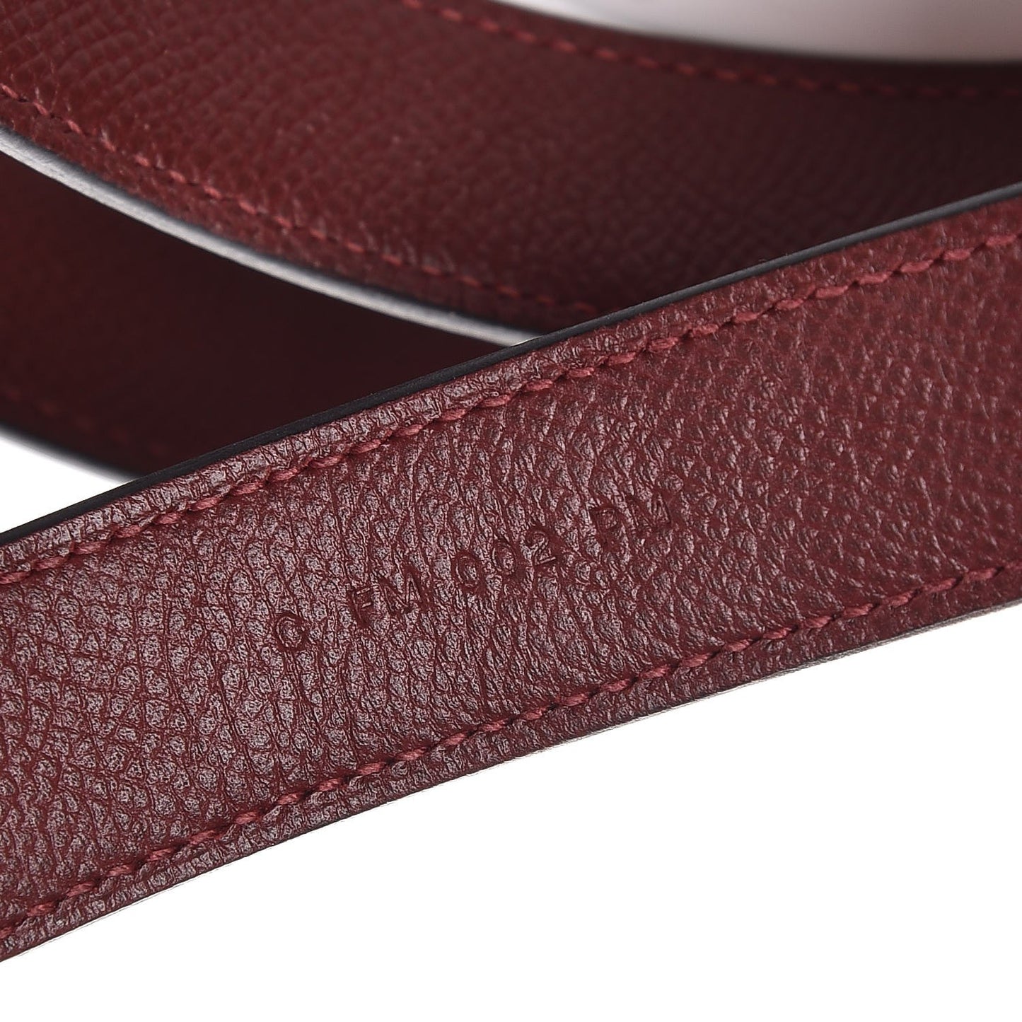 Epsom 25mm Tressage Shoulder Strap Rouge H Craie Gold