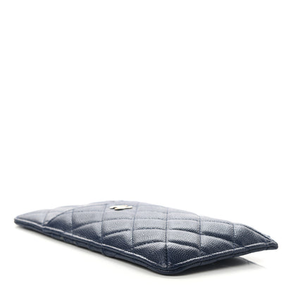 Chanel Caviar Quilted Classic iPhone Pouch Navy 4 of 9