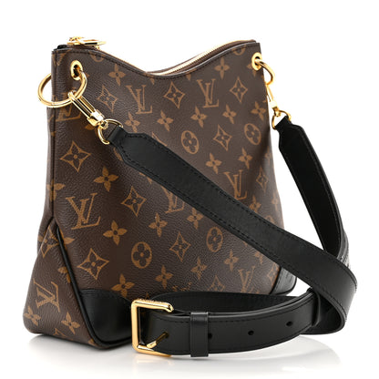 Louis Vuitton LOUIS VUITTON Monogram Odeon PM Black 2 of 9