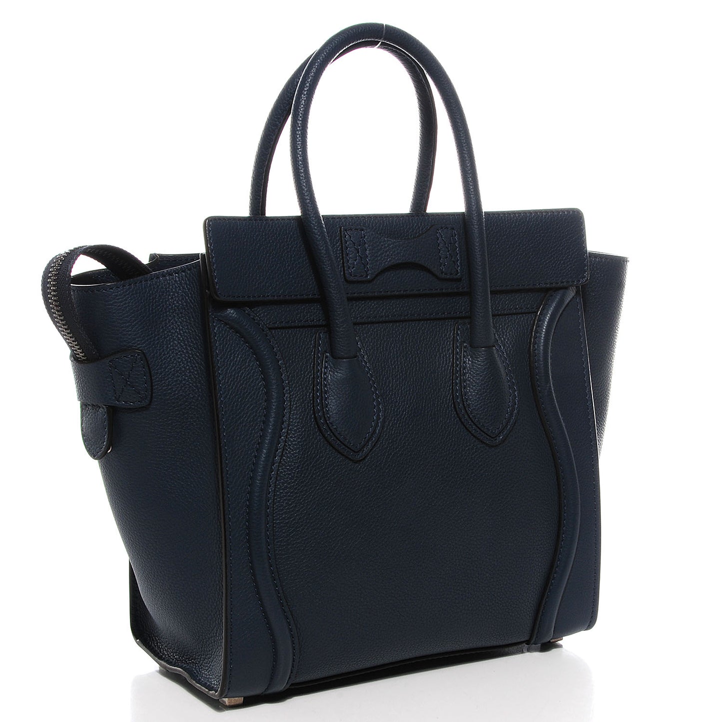 Drummed Calfskin Micro Luggage Orage