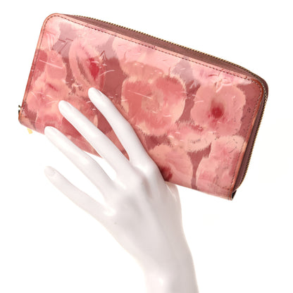 Louis Vuitton Vernis Ikat Zippy Wallet Rose Velours 2 of 9