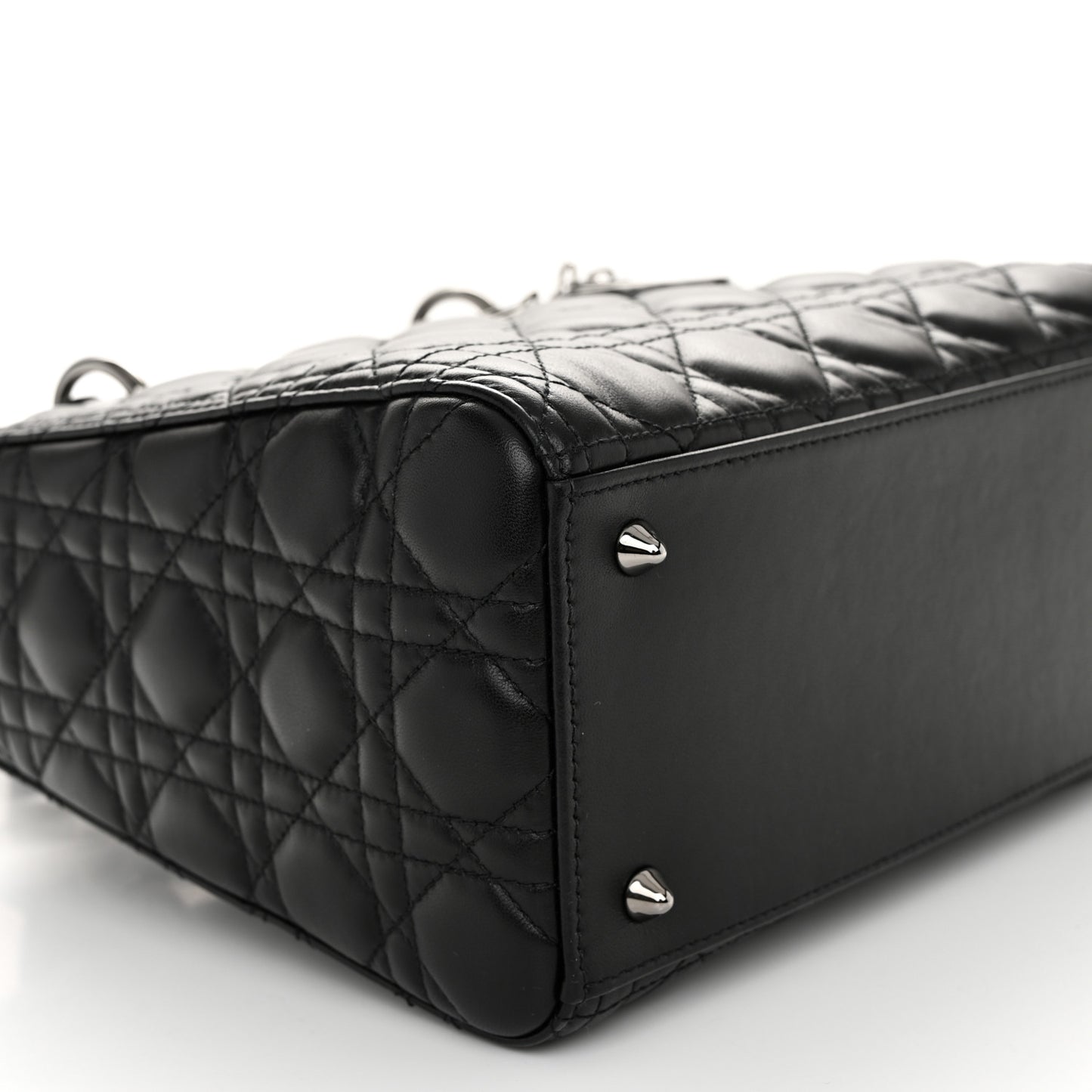 Lambskin Cannage Medium Lady Dior Black