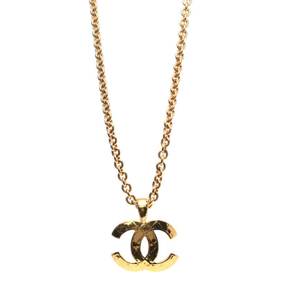 Chanel Quilted CC Long Chain Necklace Gold 1 of 4