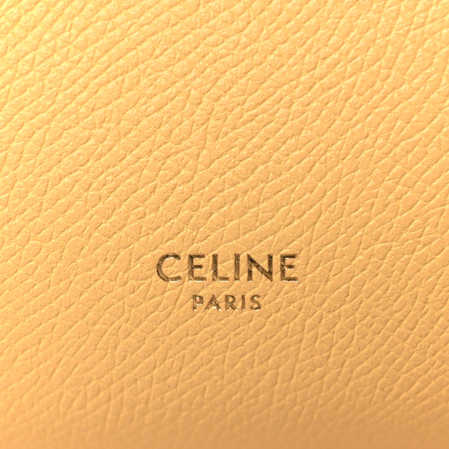 Celine Grained Calfskin Pico Belt Bag Pale Yellow 6 of 8
