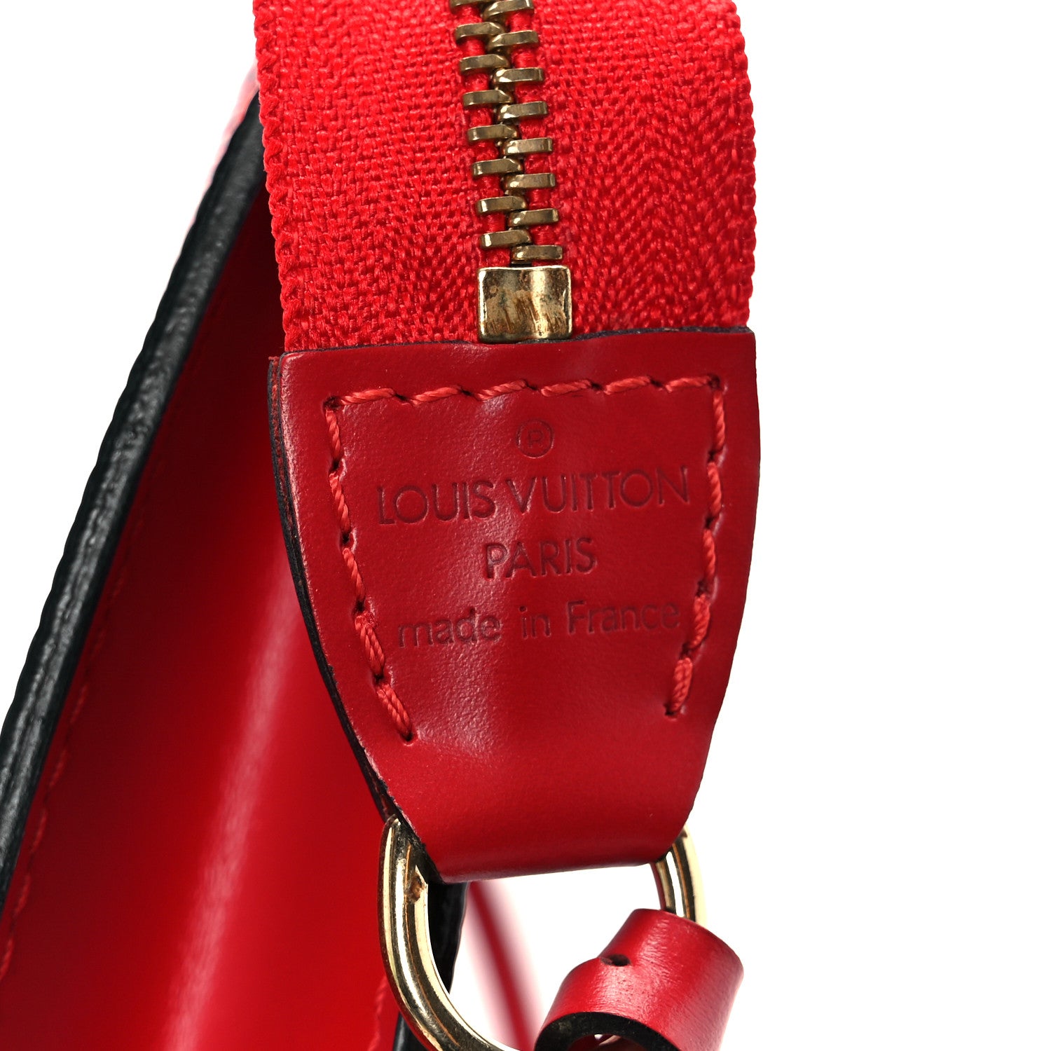 Louis Vuitton Epi Pochette Accessories 24 Castillan Red 7 of 10