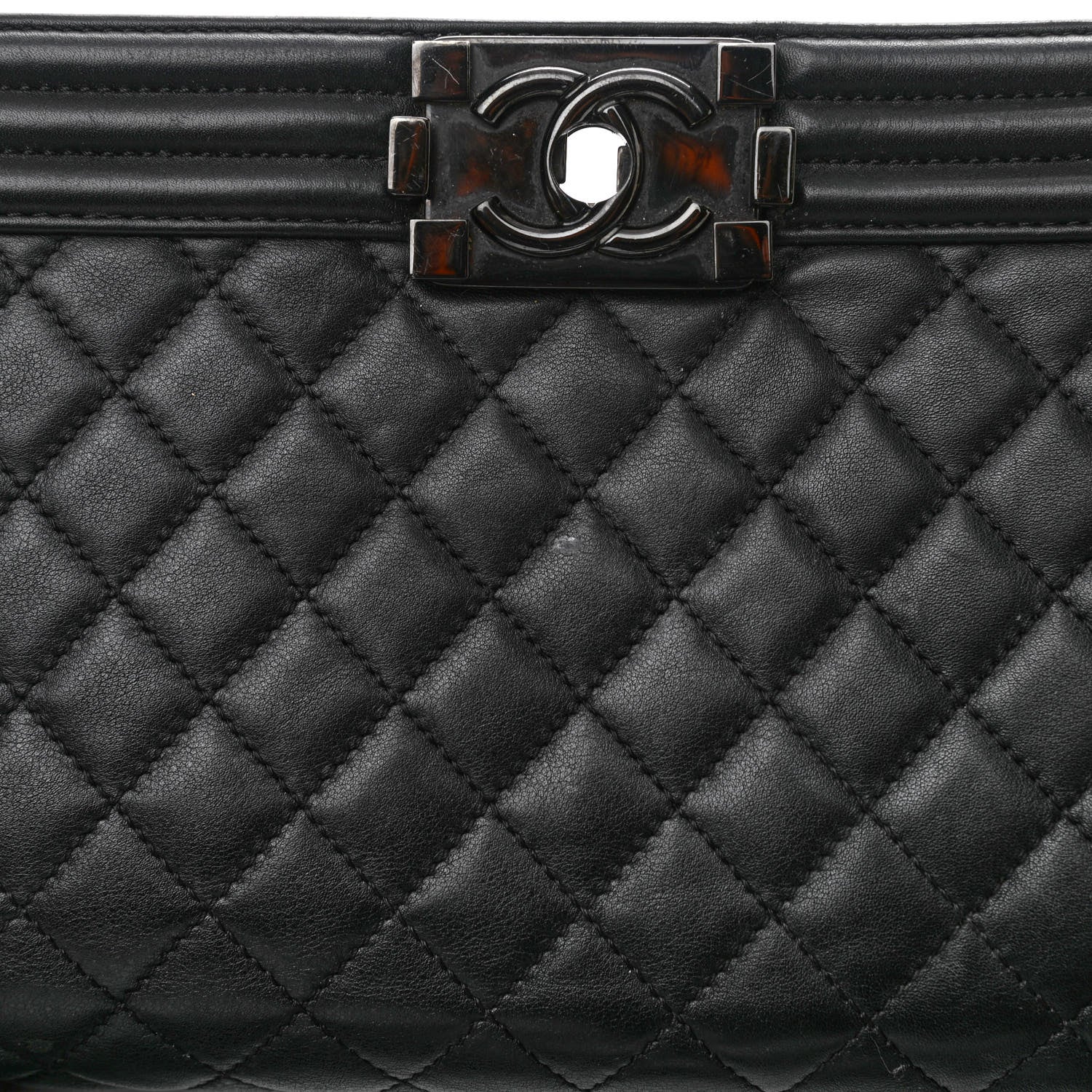 Chanel Calfskin Quilted Medium Boy Flap So Black 10 of 10
