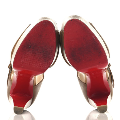 Christian Louboutin Calfskin Haute Retene 140 Platform Sandals 37.5 Noisette 6 of 10