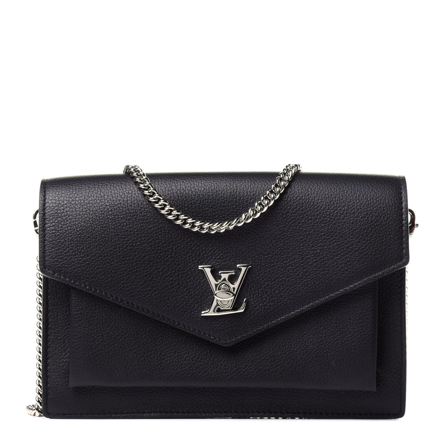 Soft Calfskin My Lockme Chain Pochette Black