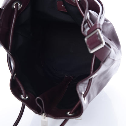 Saint Laurent Calfskin Medium Rider Bucket Bag Bordeaux 5 of 7