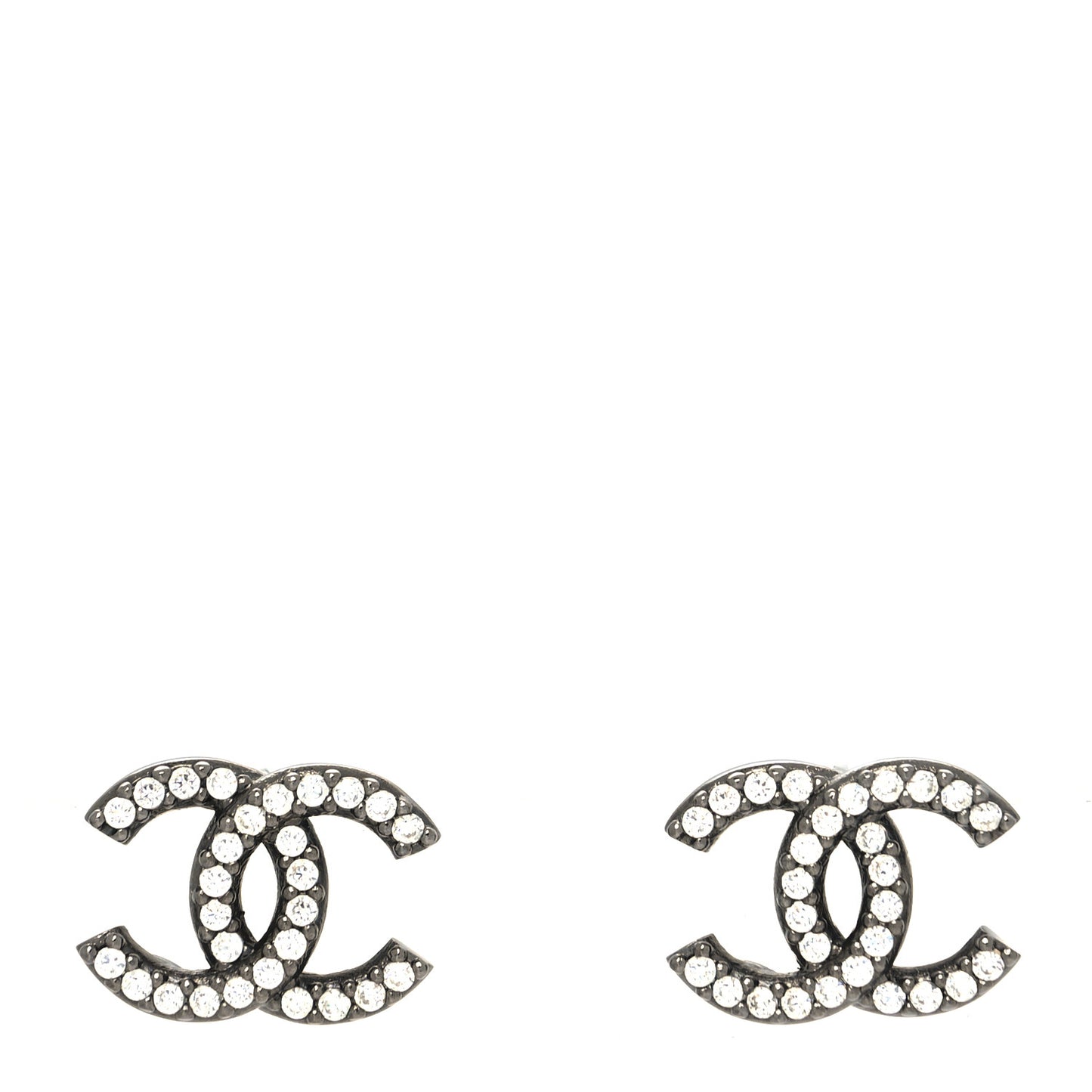 Ruthenium Crystal CC Earrings