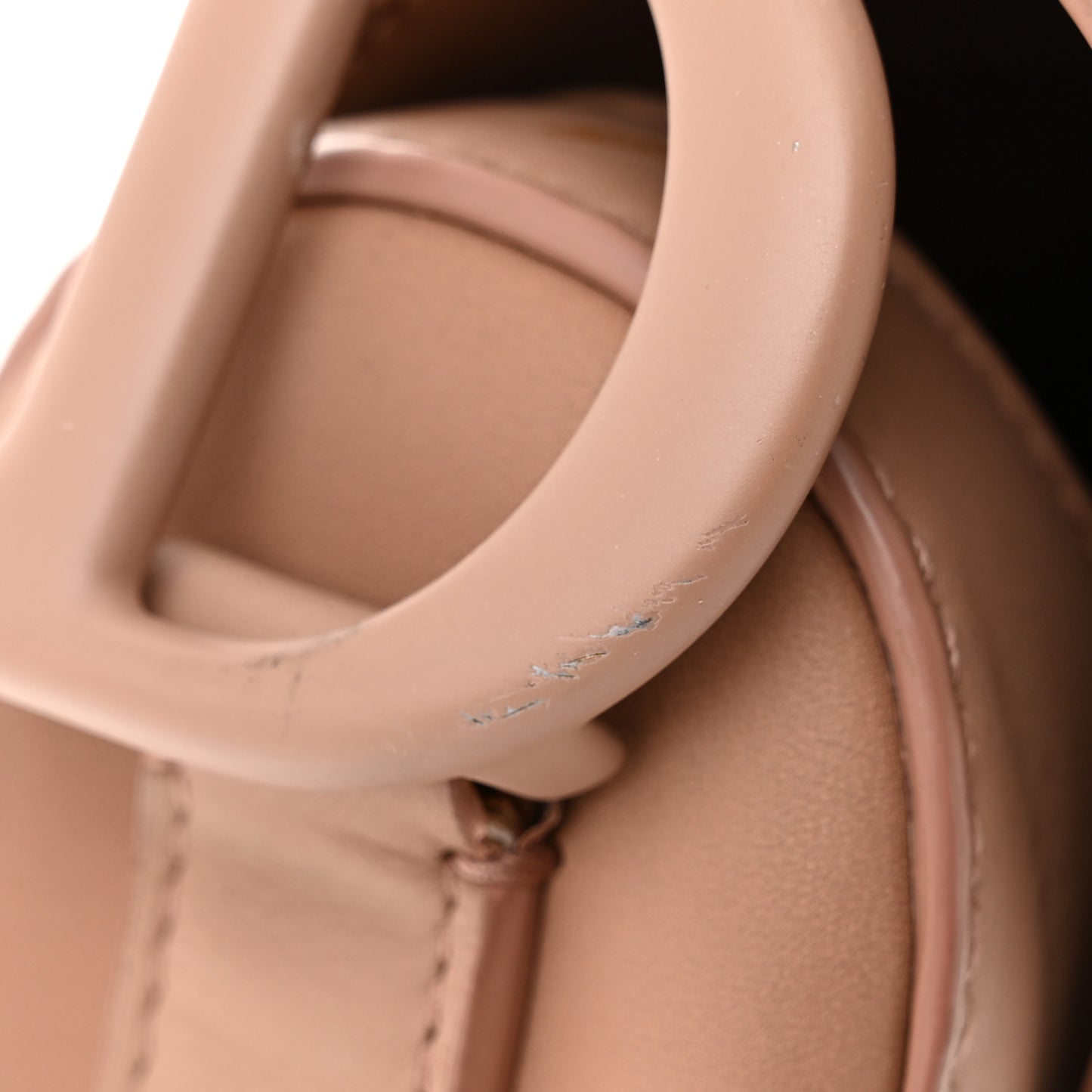 Ultra Matte Calfskin Saddle Bag Blush