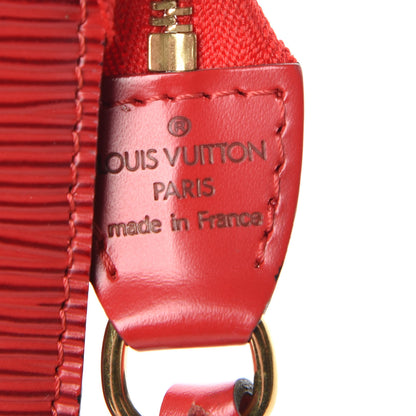 Louis Vuitton Epi Pochette Accessories 24 Castillan Red 7 of 9