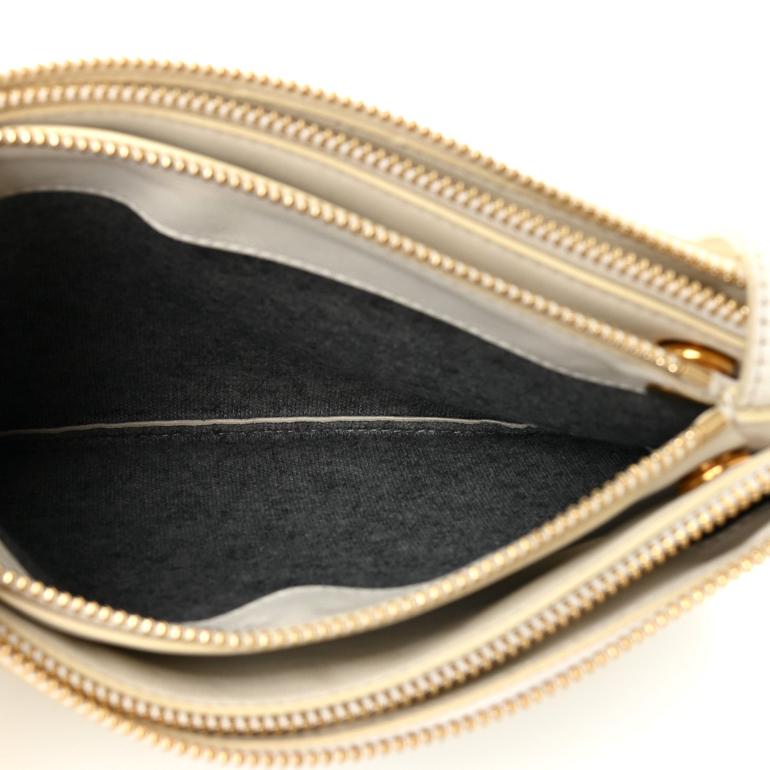 Celine Lambskin Large Trio Crossbody Bag White 5 of 18