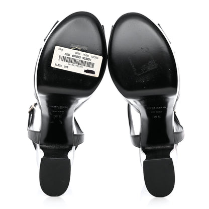 Saint Laurent Goatskin Candy 80 Platform Sandals 39.5 Black 5 of 9