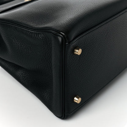 Hermes Taurillon Clemence Kelly Retourne 35 Black 8 of 11