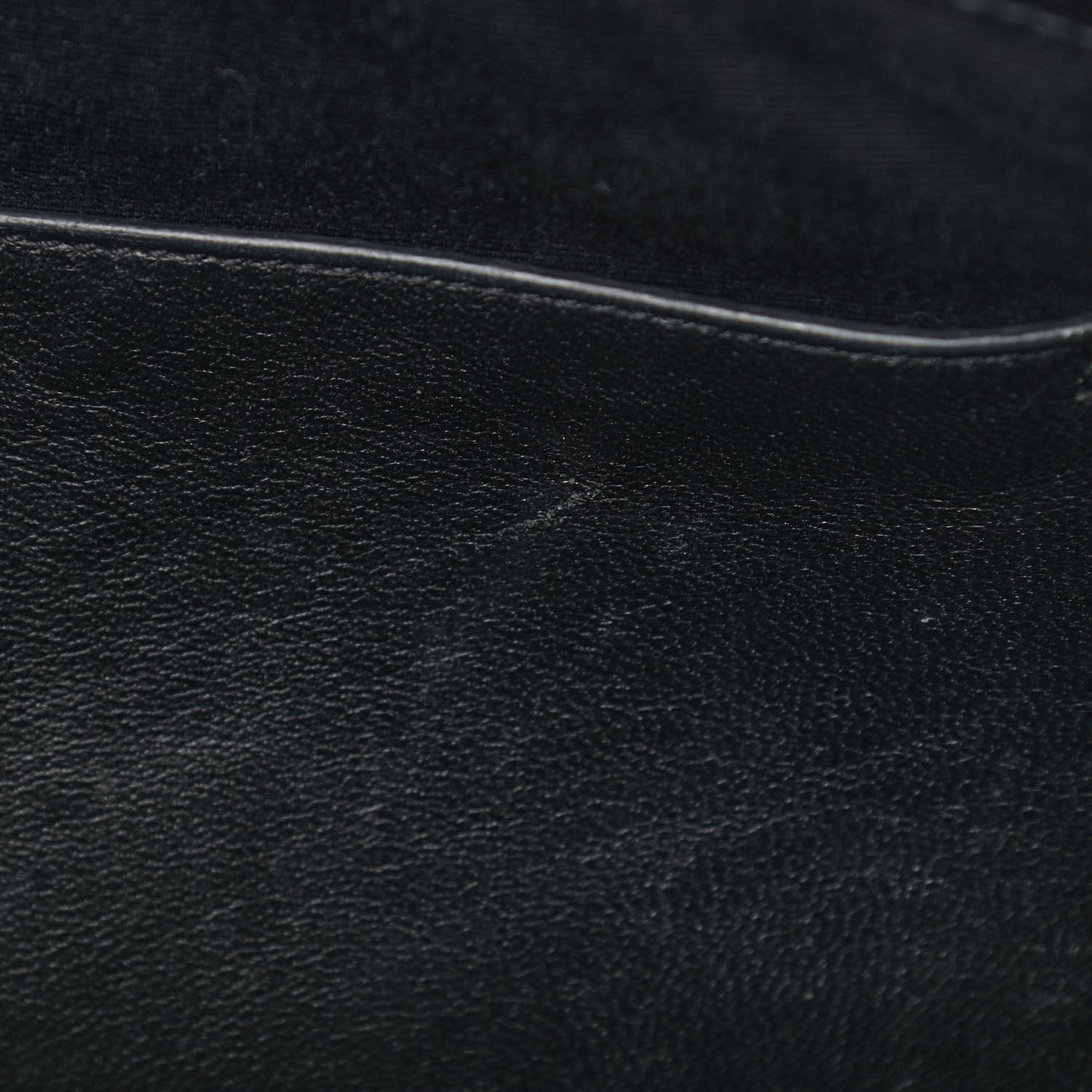 Crinkled Calfskin Matelasse Monogram Large Niki Chain Satchel Black